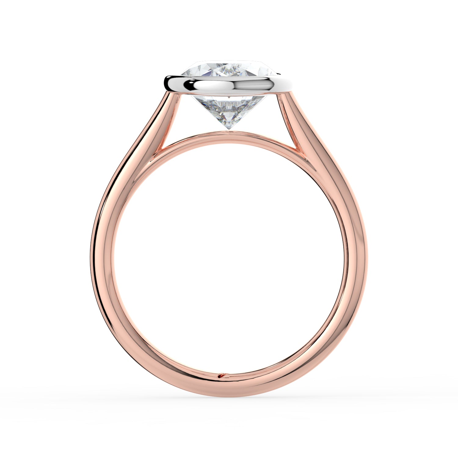 The Polaris Ring - Oval Bezel Solitaire