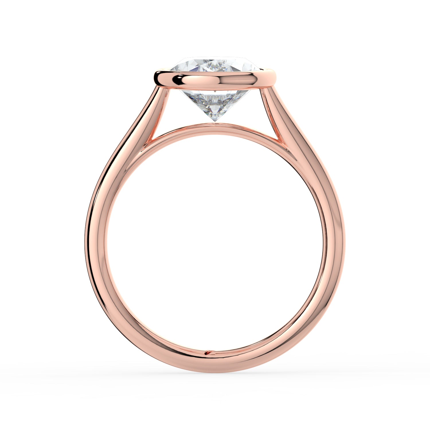 The Polaris Ring - Oval Bezel Solitaire