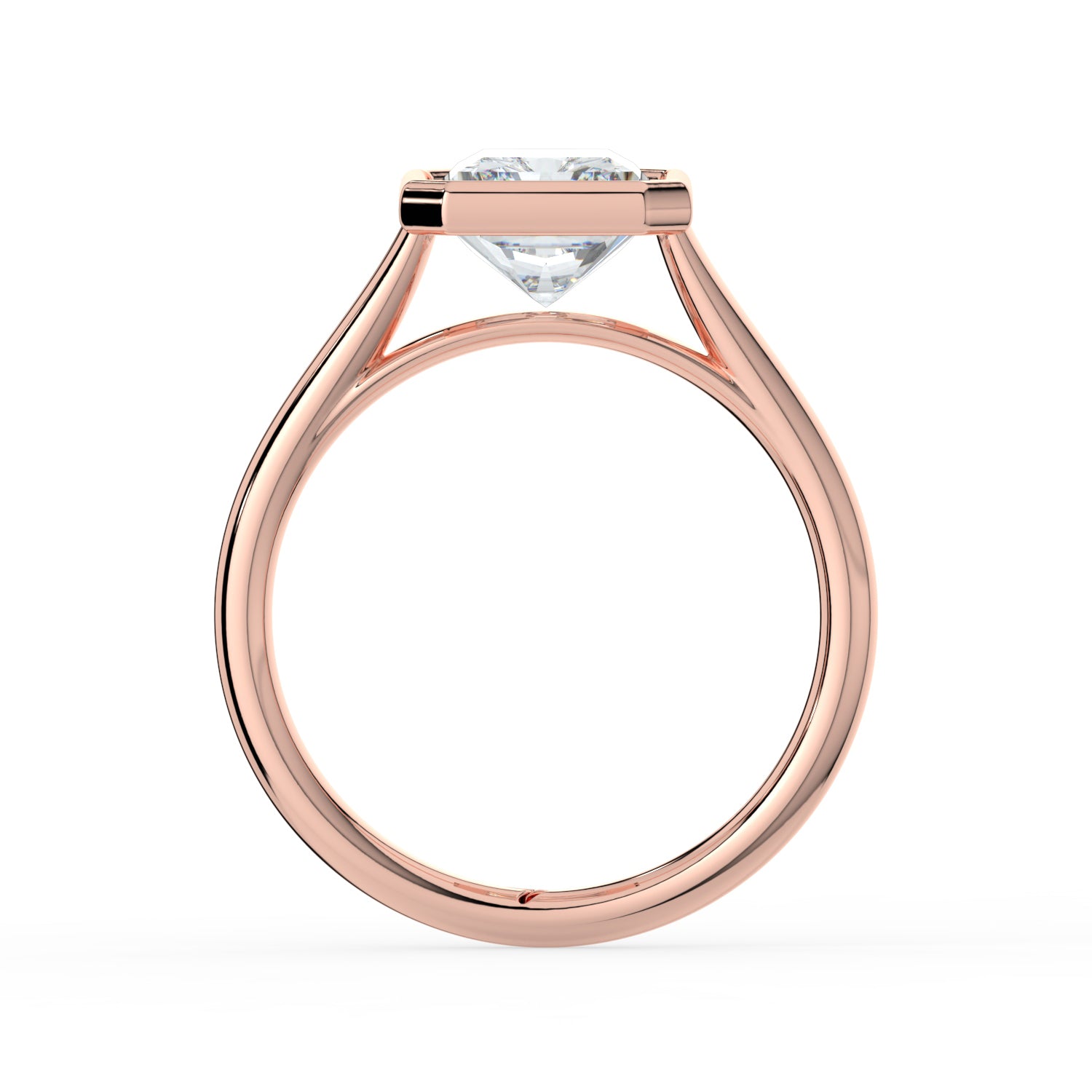 The Polaris Ring - 2.00 ct. Radiant Bezel Solitaire