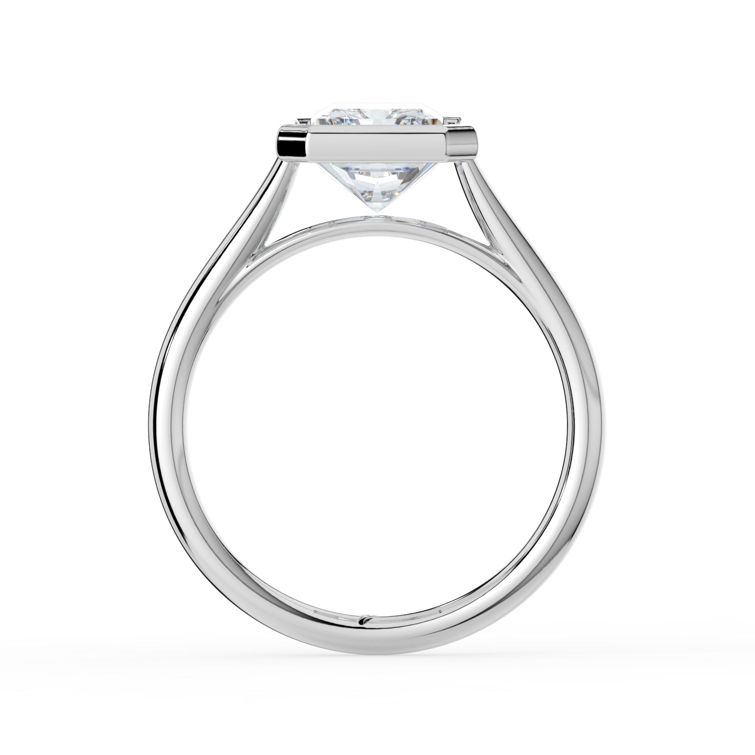 The Polaris Ring - 2.00 ct. Radiant Bezel Solitaire