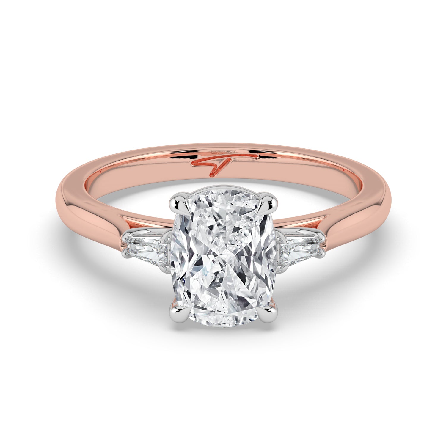 The Maia Ring - Cushion & Baguette Trilogy