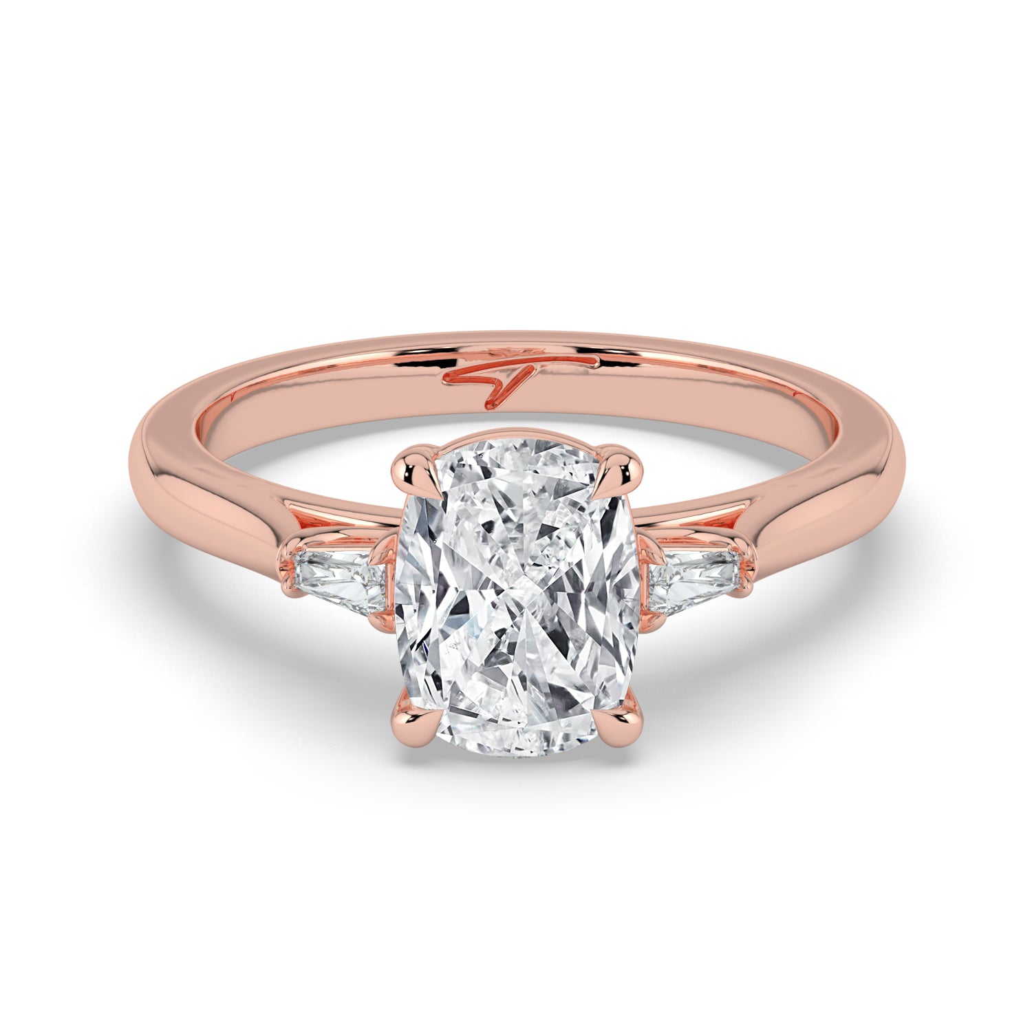 The Maia Ring - Cushion & Baguette Trilogy