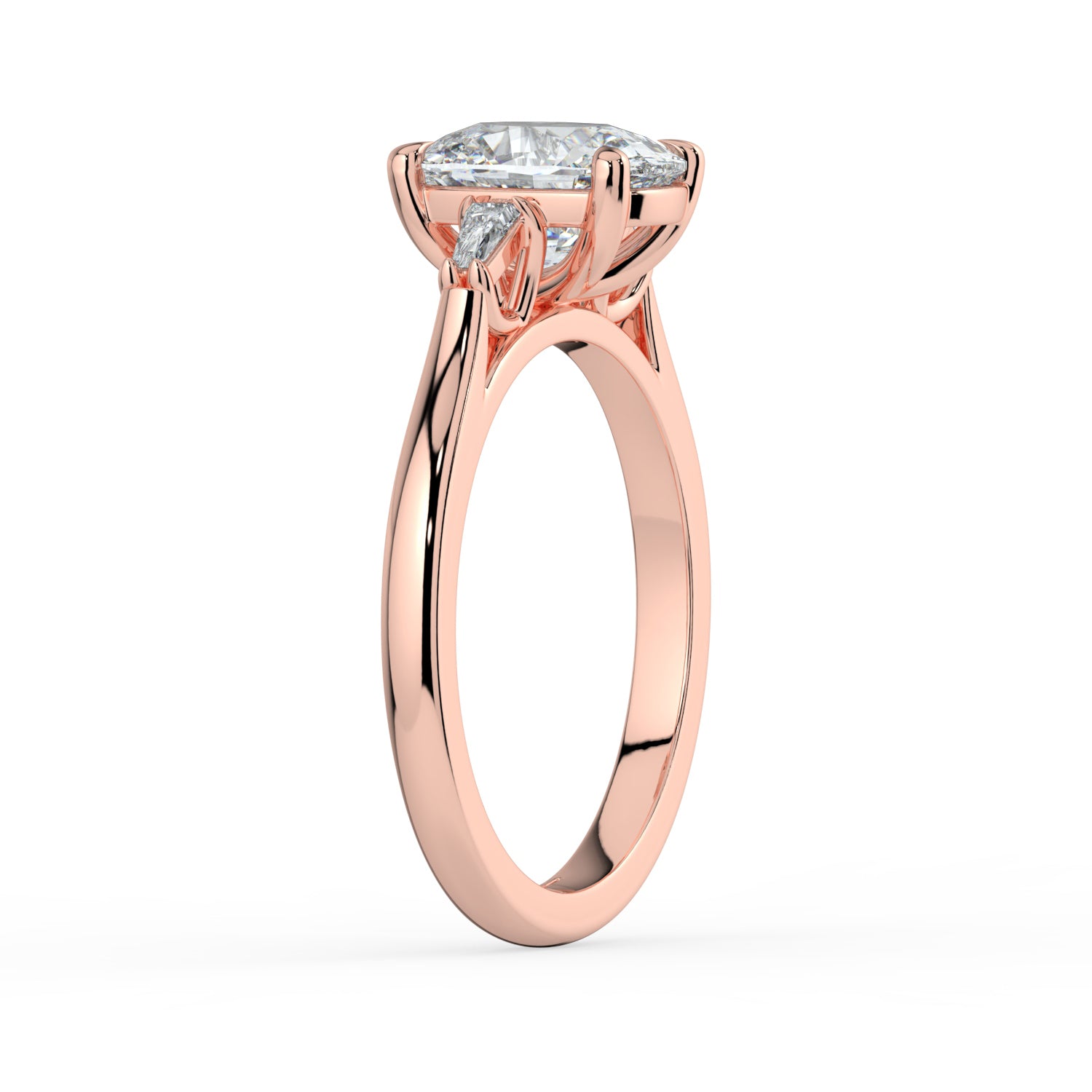 The Maia Ring - Cushion & Baguette Trilogy