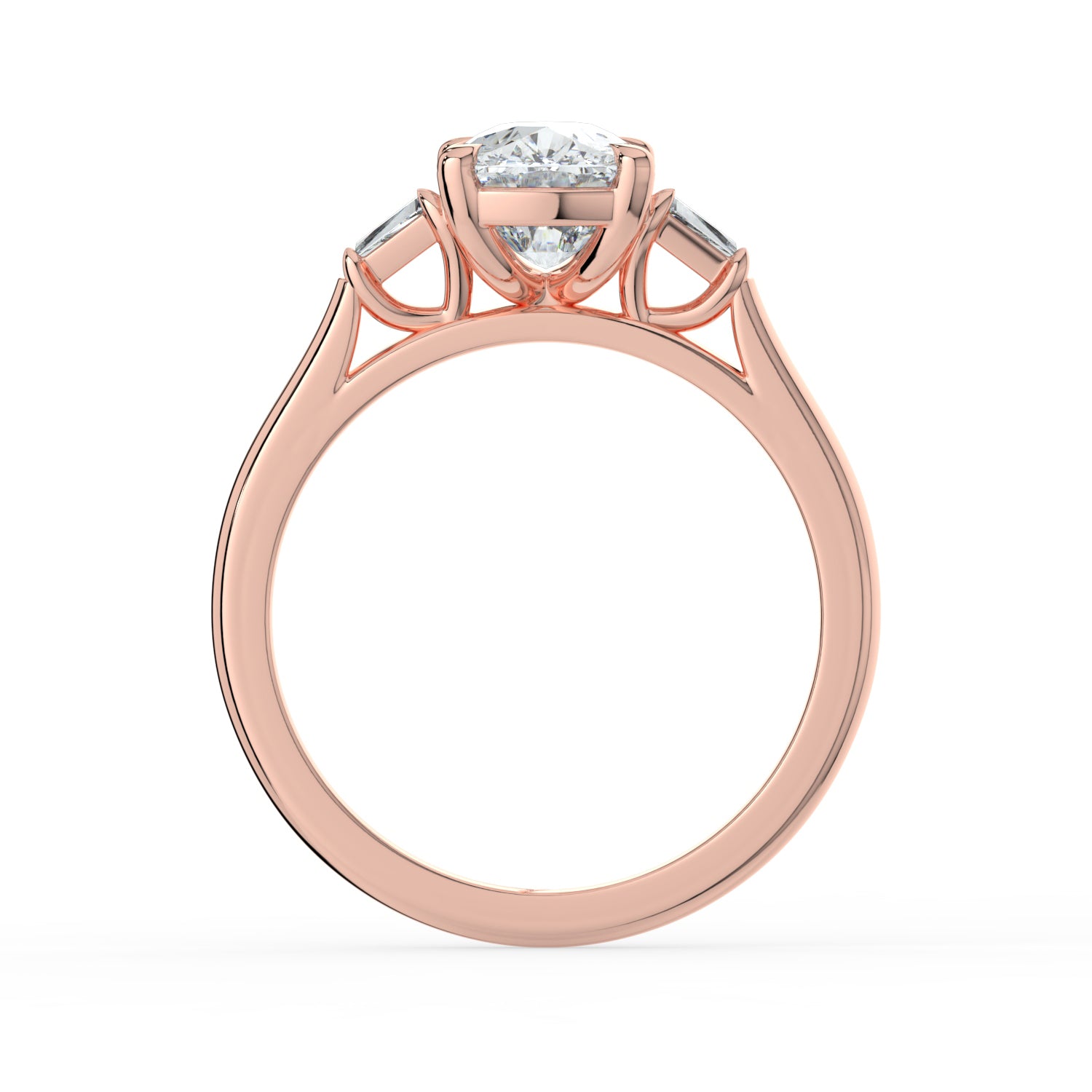 The Maia Ring - Cushion & Baguette Trilogy