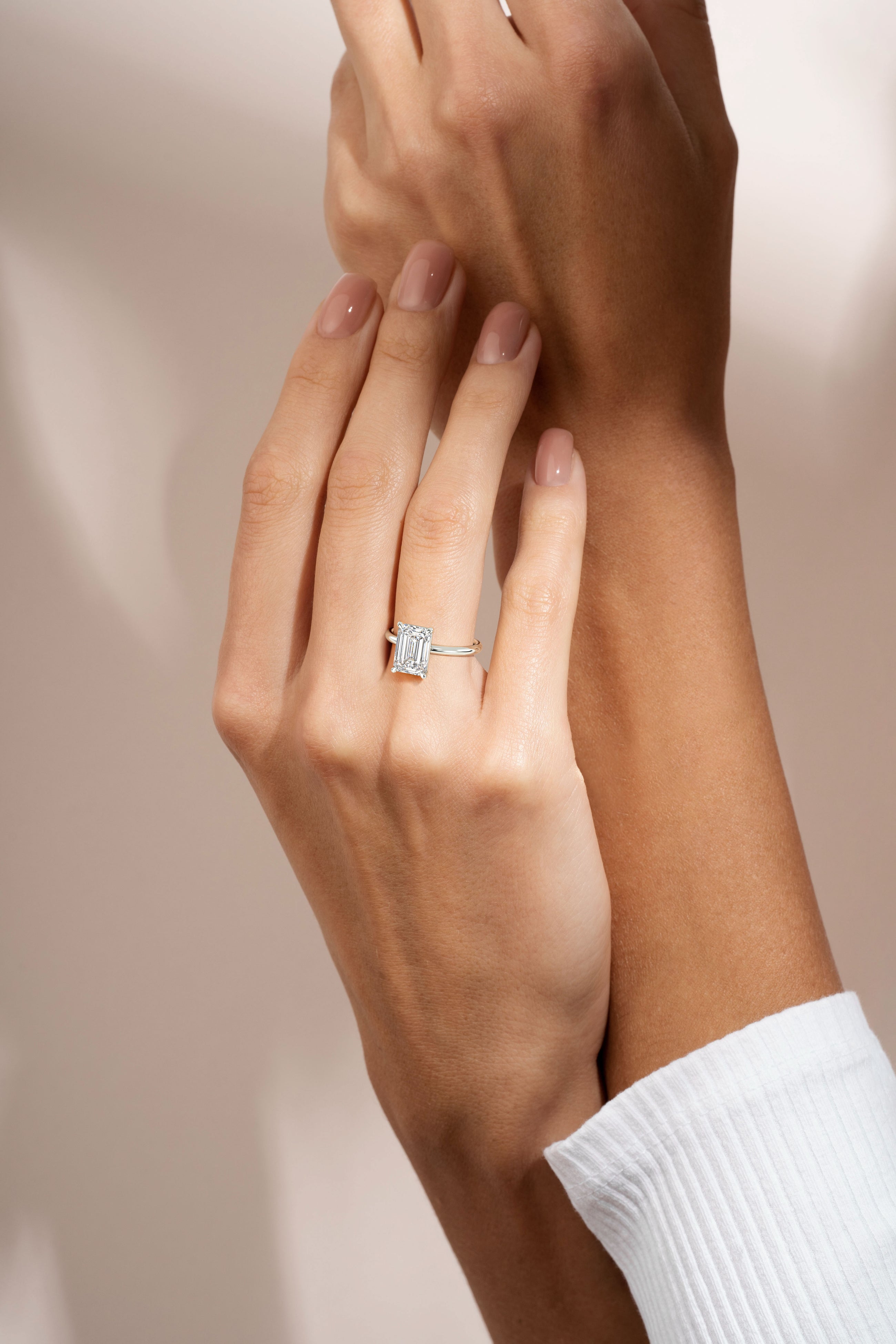 The Nova Ring - Emerald Solitaire