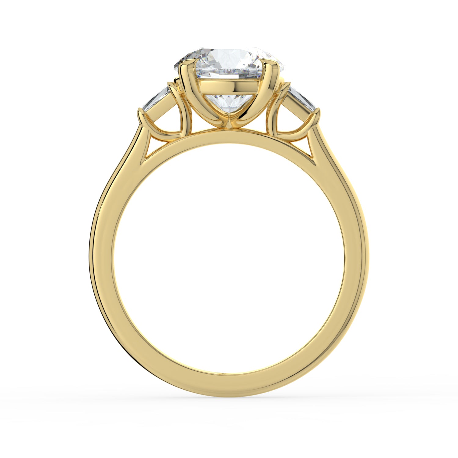 The Maia Ring - Round & Baguette Trilogy