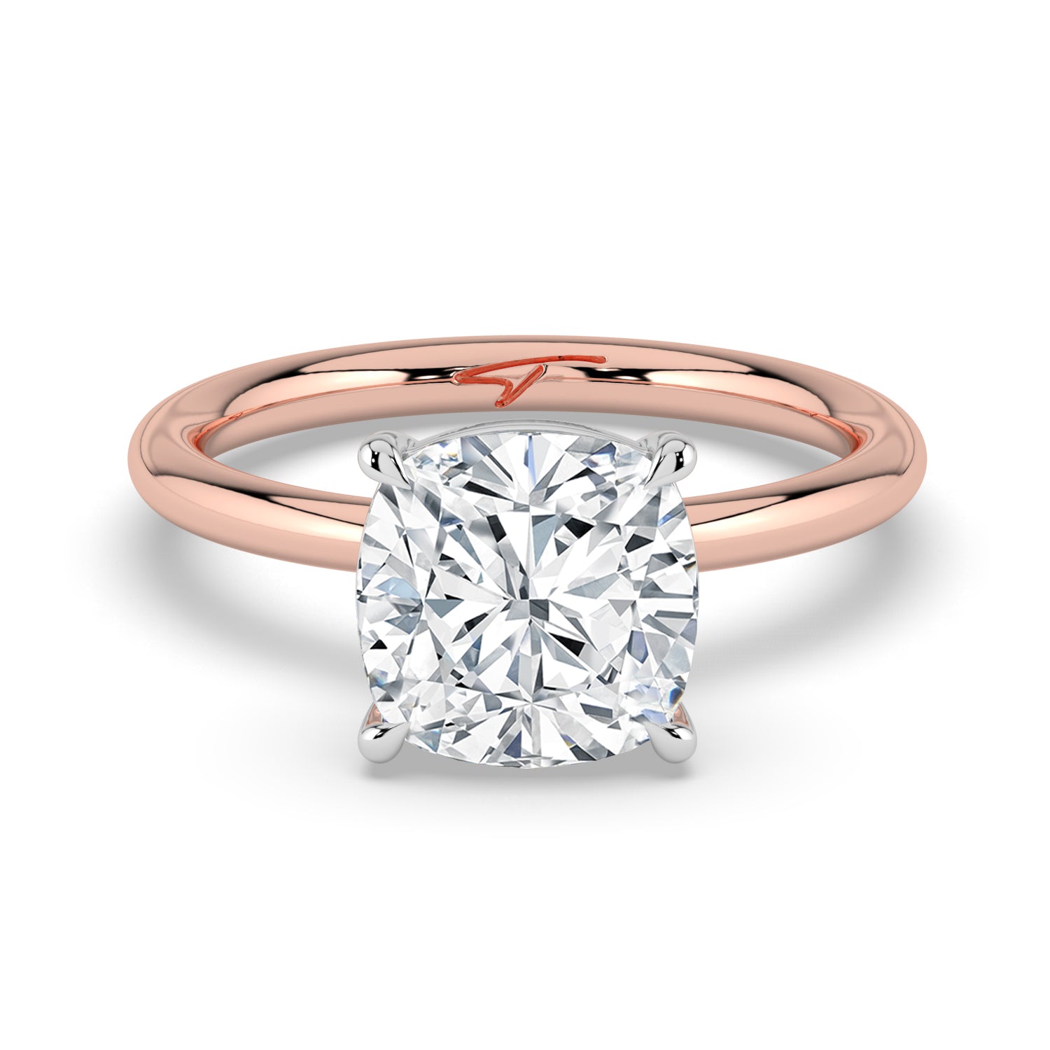 The Nova Ring - Cushion Solitaire