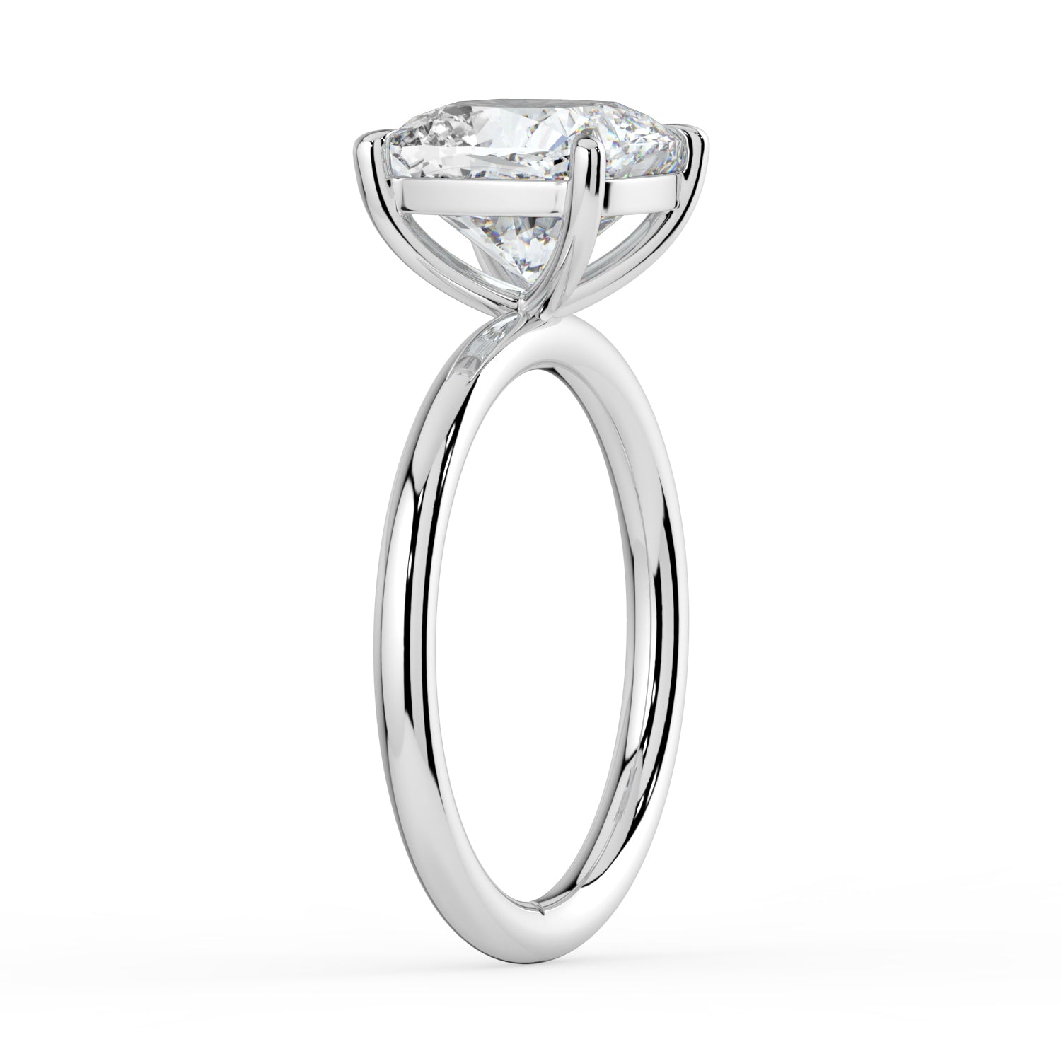 The Nova Ring - Cushion Solitaire