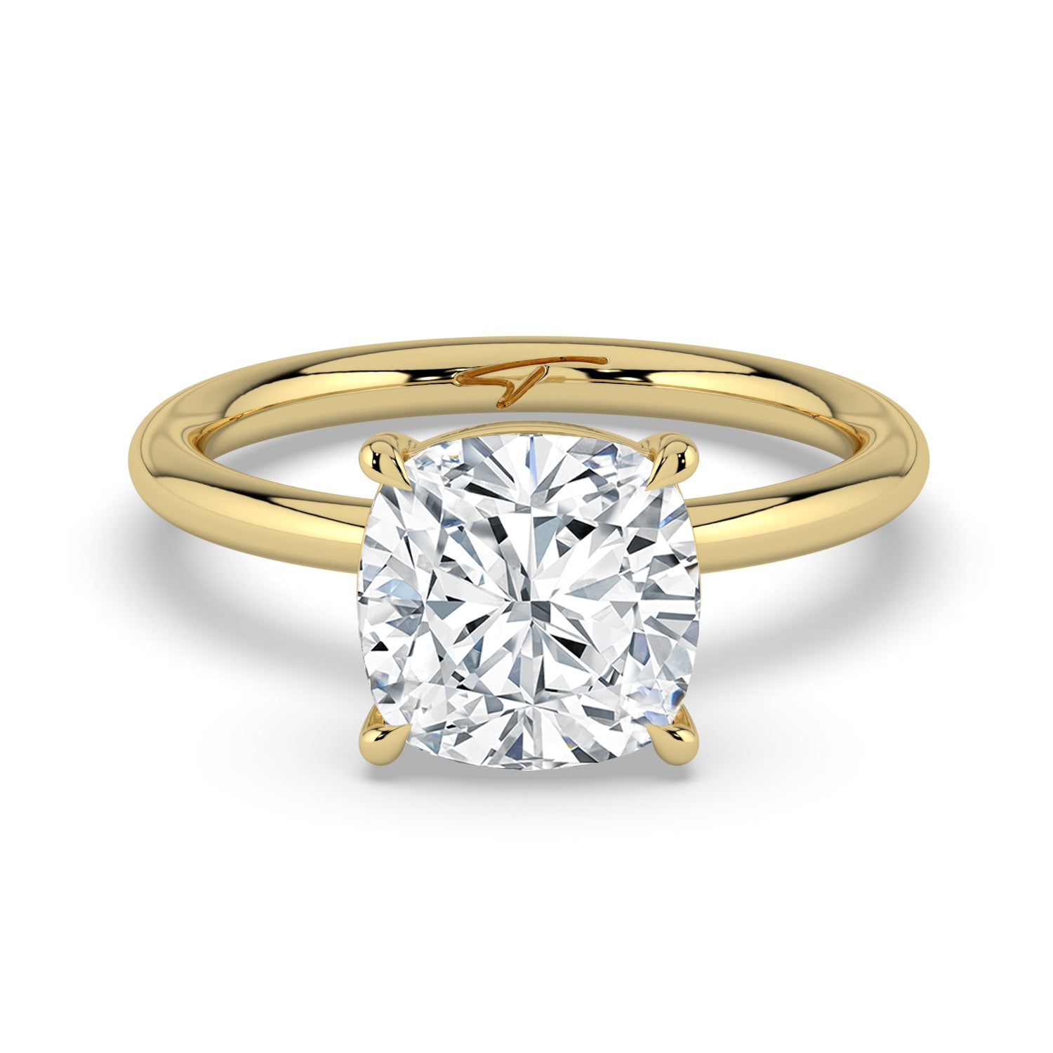 The Nova Ring - Cushion Solitaire