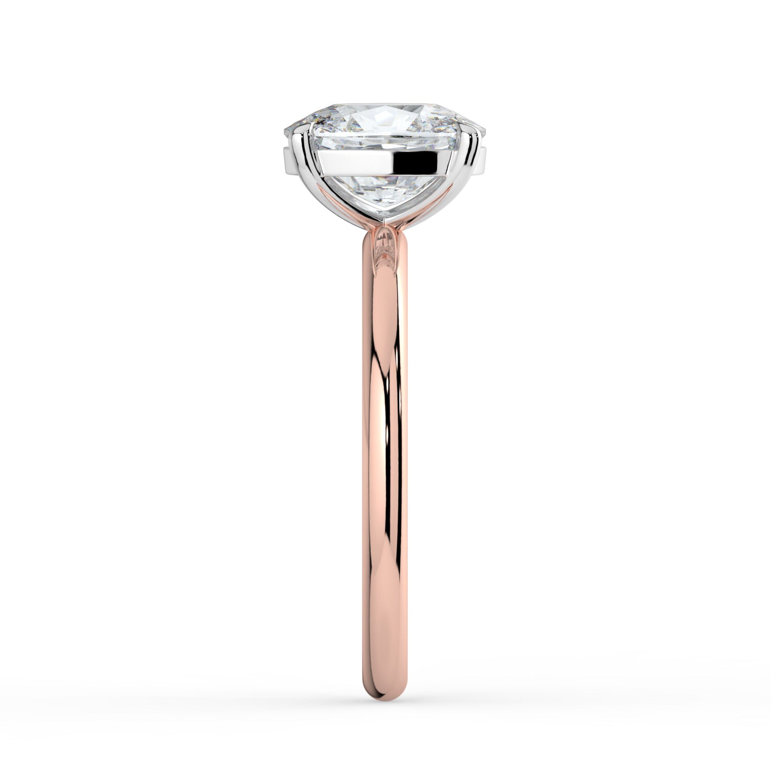 The Nova Ring - Elongated Cushion Solitaire