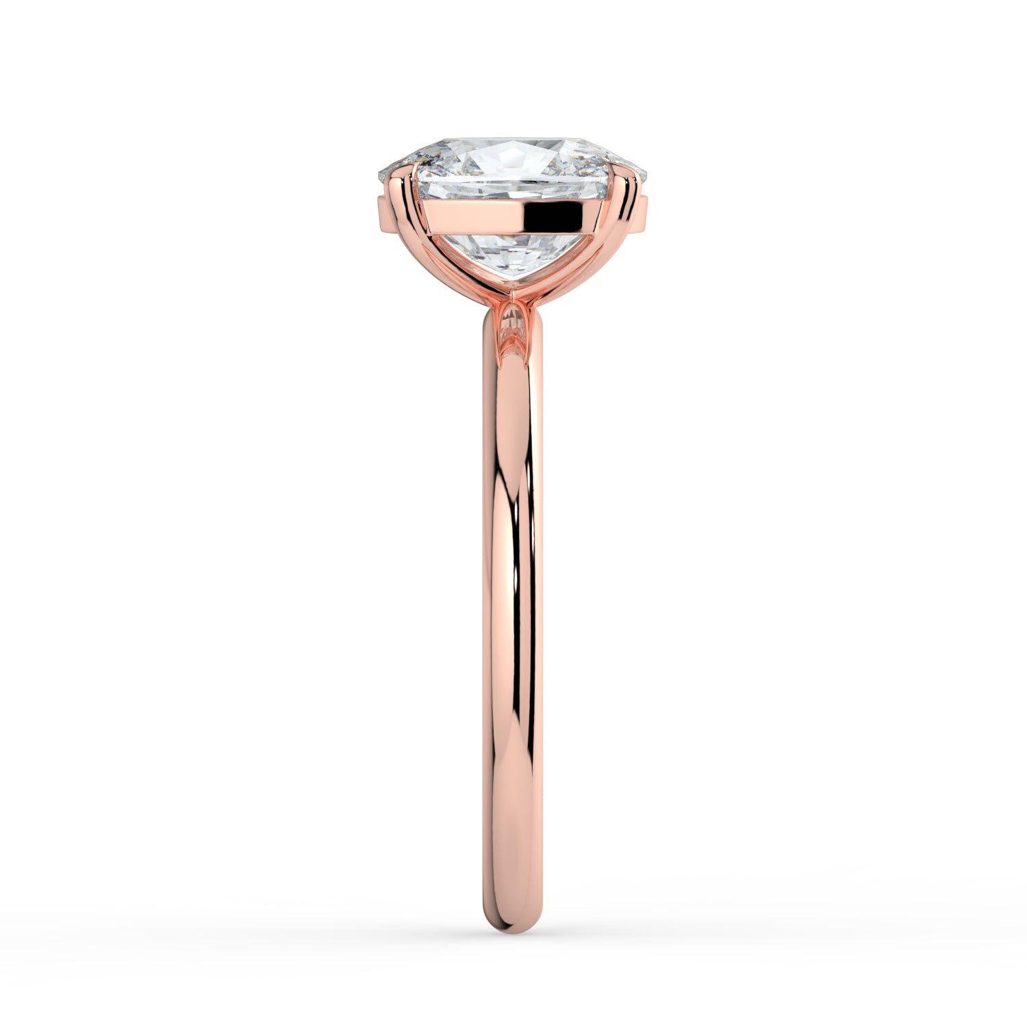 The Nova Ring - Elongated Cushion Solitaire