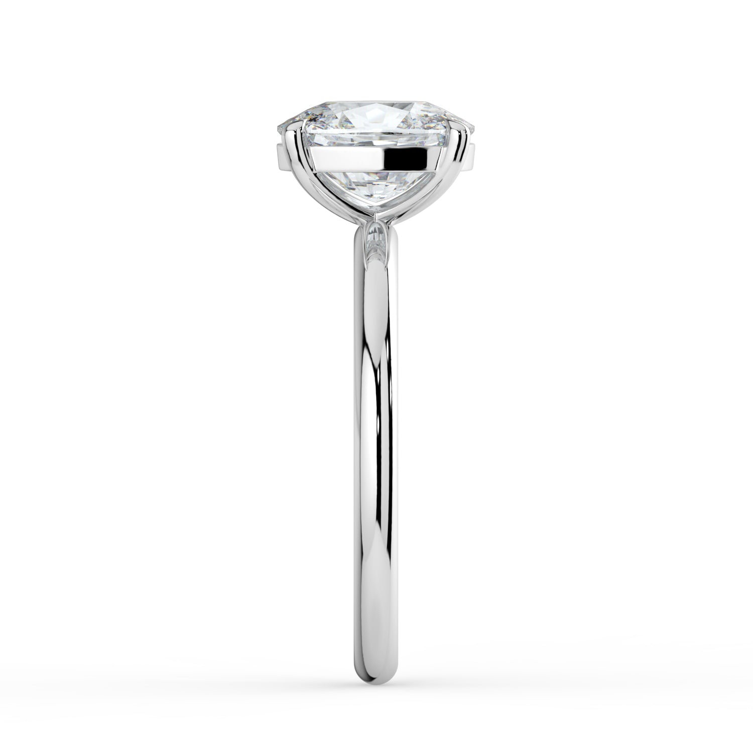 The Nova Ring - Elongated Cushion Solitaire