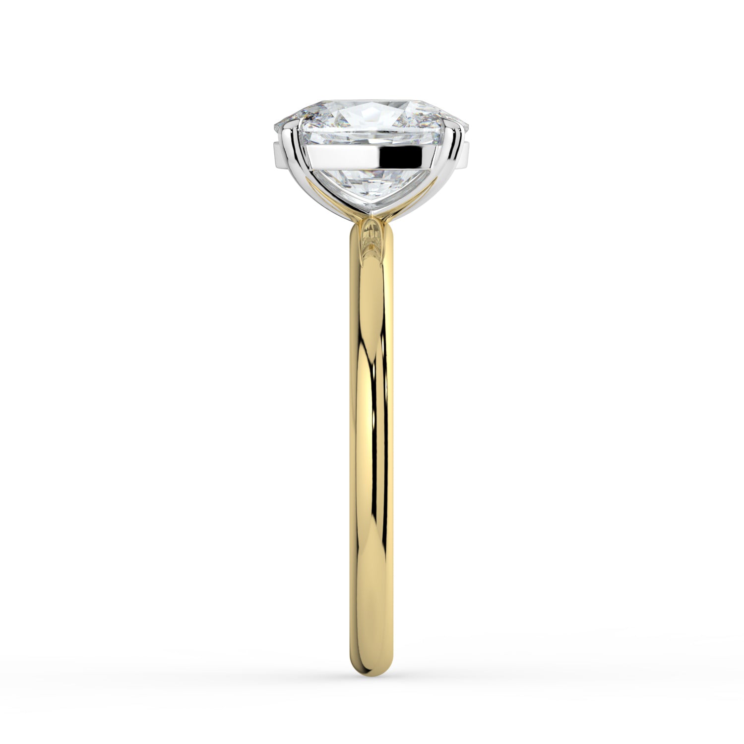 The Nova Ring - Elongated Cushion Solitaire