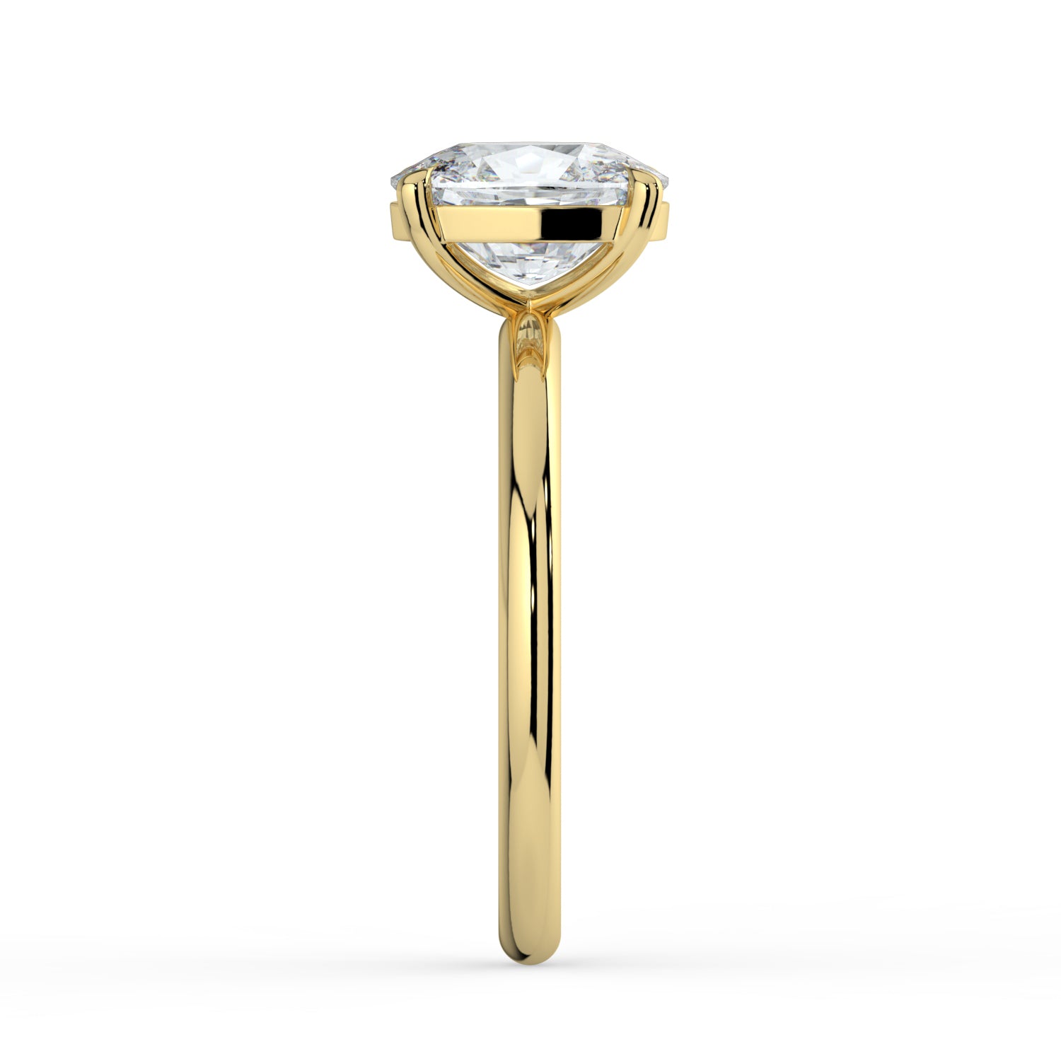 The Nova Ring - Elongated Cushion Solitaire