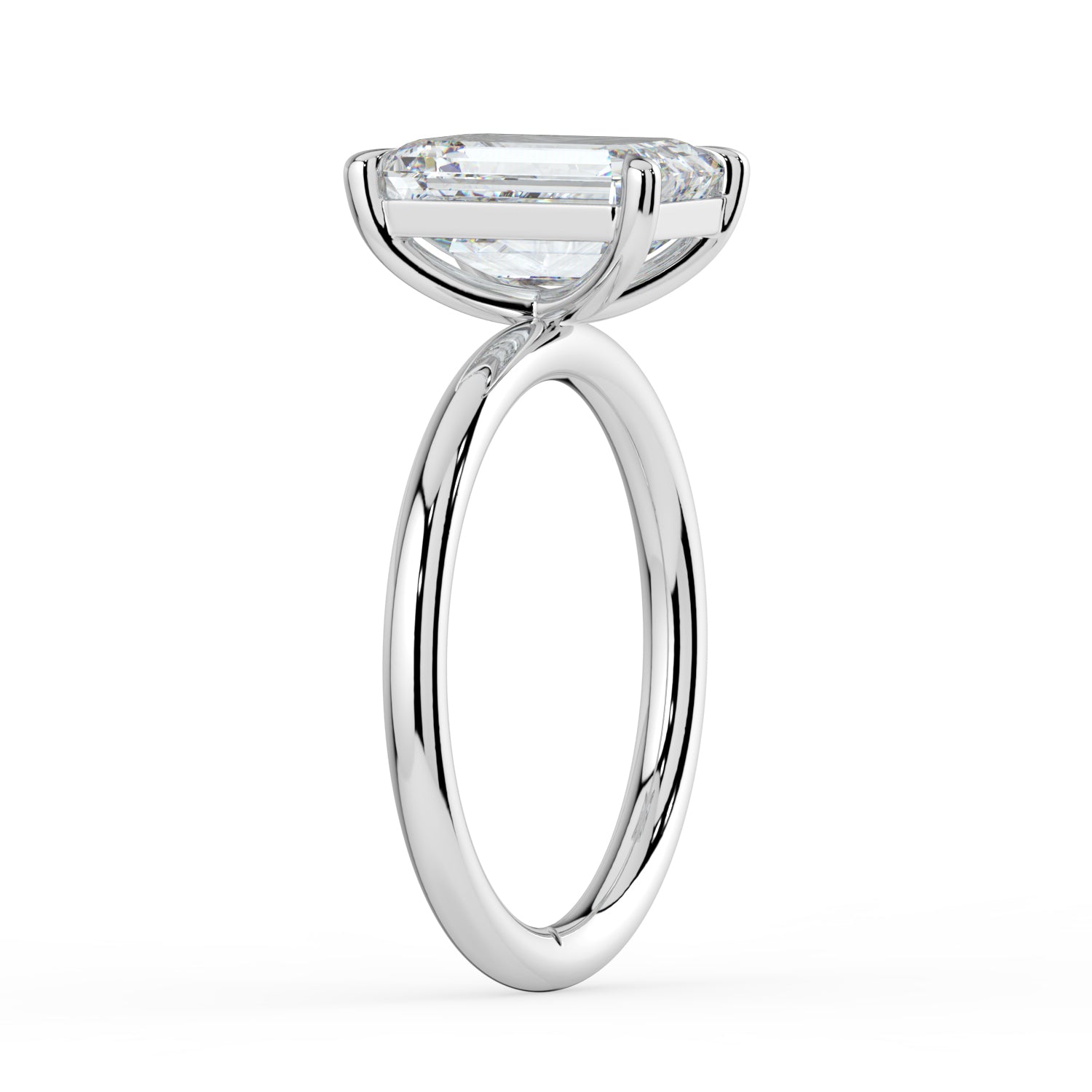 The Nova Ring - Emerald Solitaire