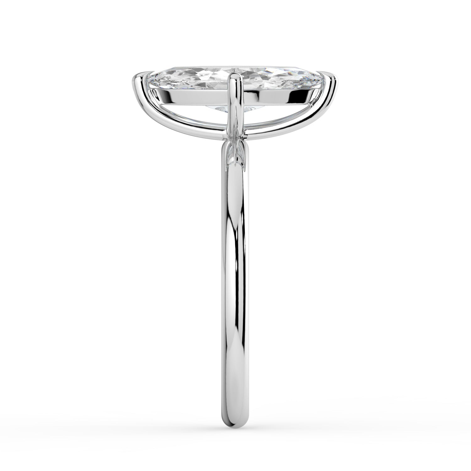 The Nova Ring - Marquise Solitaire