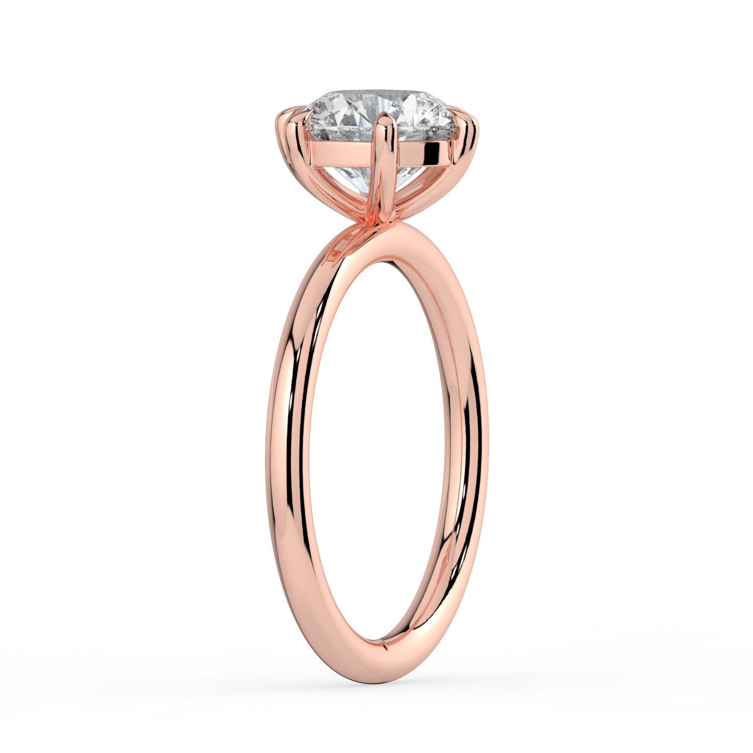 The Nova Ring - 6 Claw Round Solitaire
