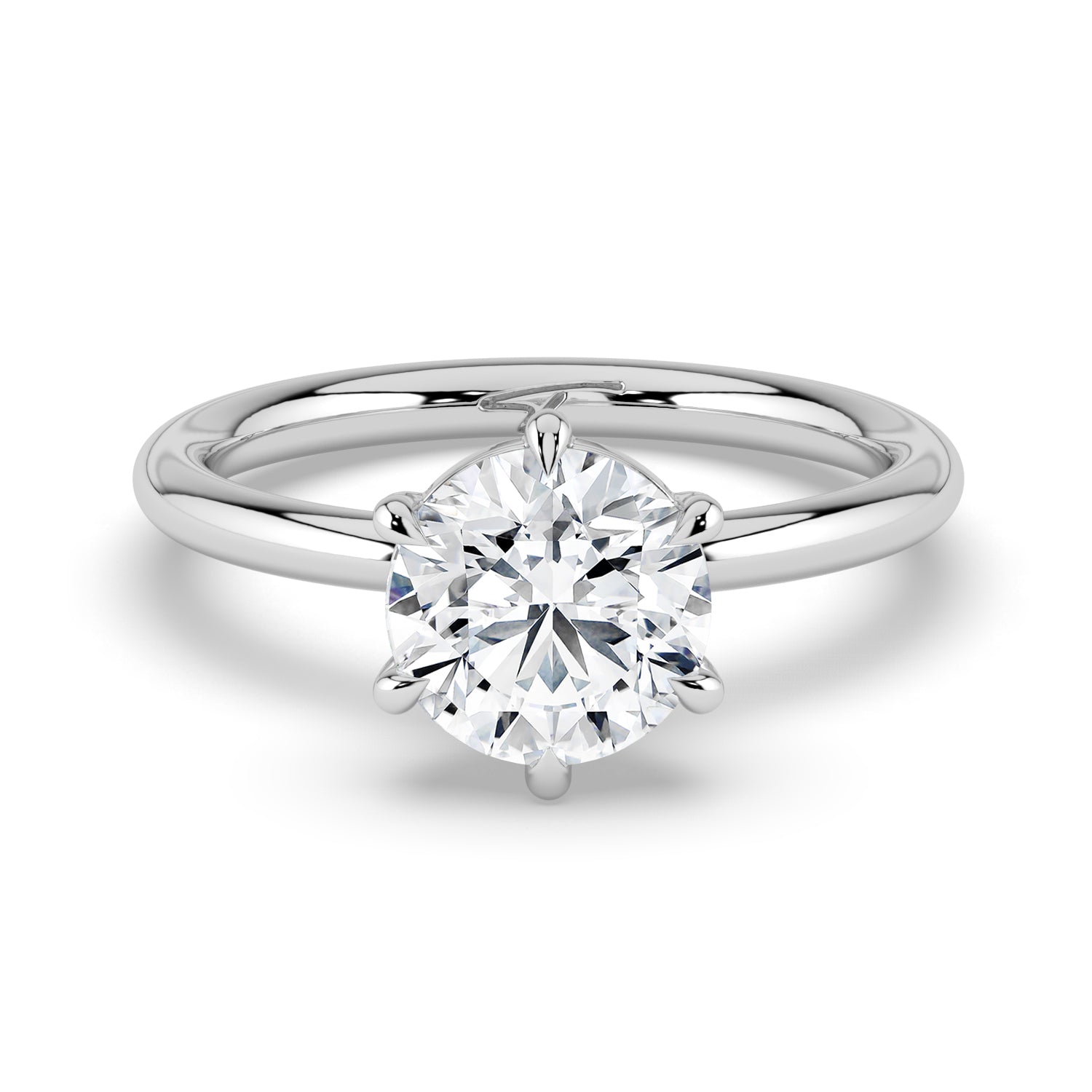 The Nova Ring - 6 Claw Round Solitaire