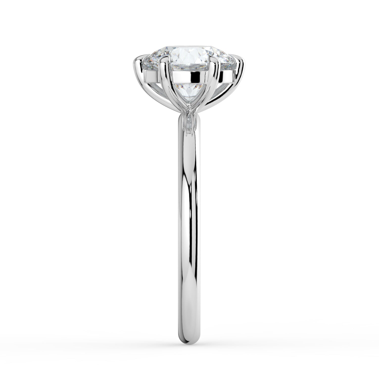 The Nova Ring - 6 Claw Round Solitaire