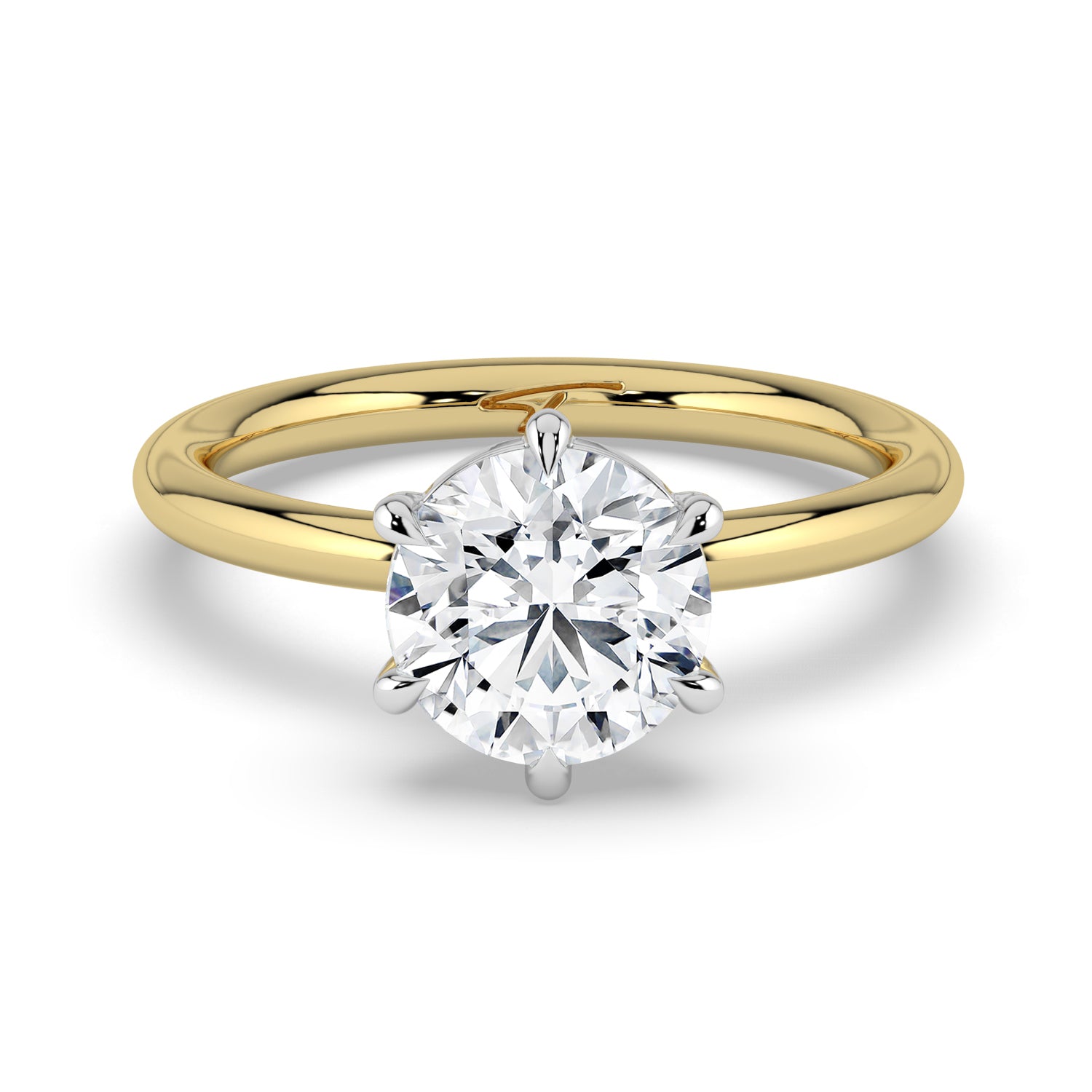 The Nova Ring - 6 Claw Round Solitaire