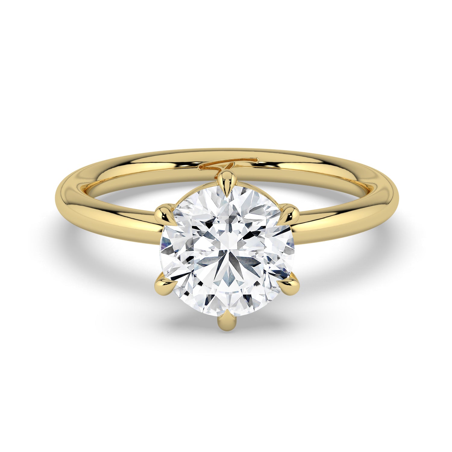 The Nova Ring - 6 Claw Round Solitaire