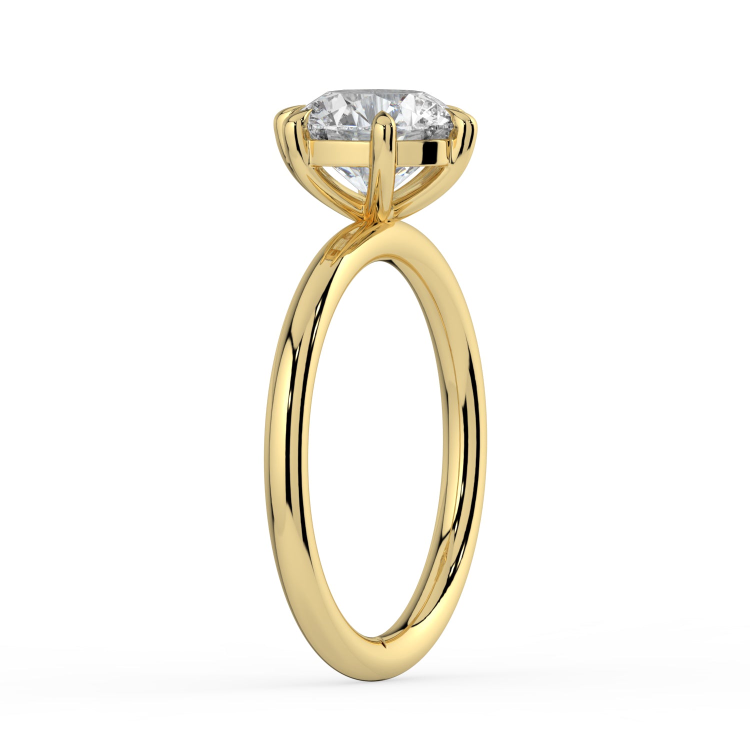 The Nova Ring - 6 Claw Round Solitaire