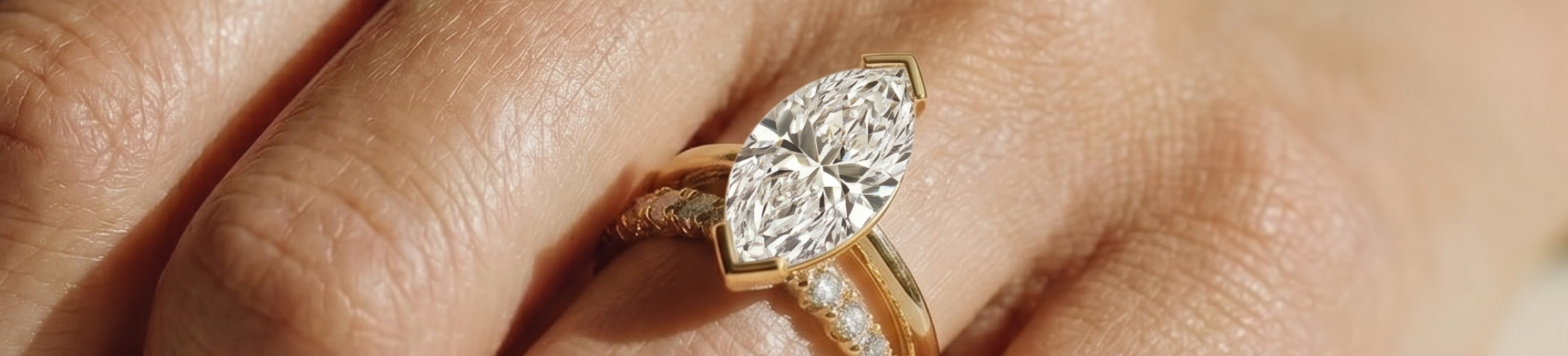 Marquise Cut Lab-Grown Diamond Engagement Rings