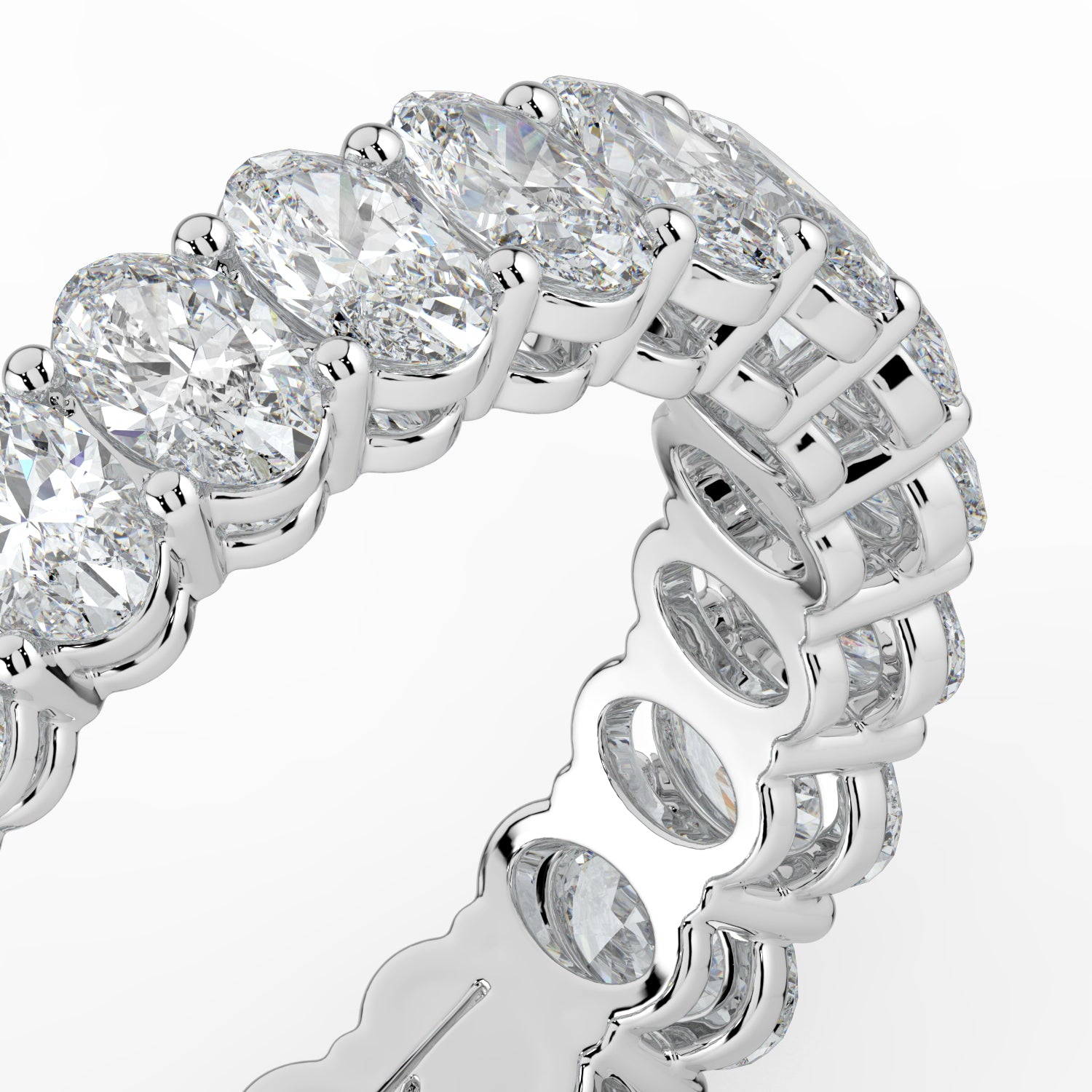 The Michelle Ring - Oval Eternity Band