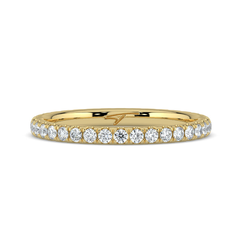The Skylar Ring – Full Pavé Wedding Band – The Jewel Concierge