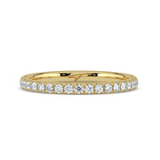 The Skylar Ring — Full Pavé Lab-Grown Diamond Wedding Band | The Jewel Concierge