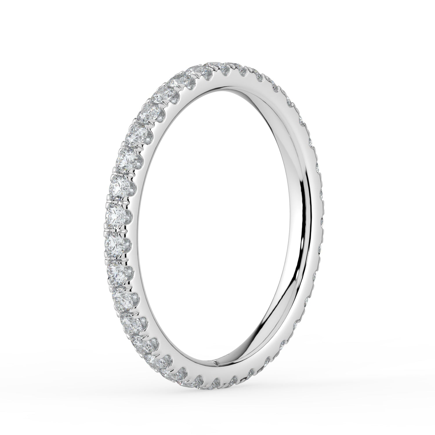 The Skylar Ring - Full Pavé Wedding Band