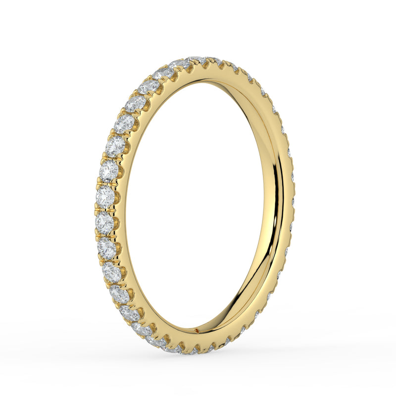 The Skylar Ring – Full Pavé Wedding Band – The Jewel Concierge