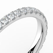 The Skylar Ring — Full Pavé Lab-Grown Diamond Wedding Band | The Jewel Concierge