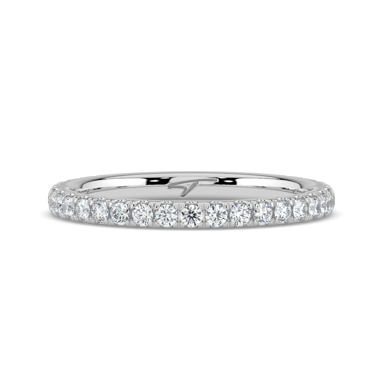 The Skylar Ring - 3/4 Pavé Wedding Band