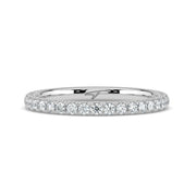 The Skylar Ring — 3/4 Pavé Lab-Grown Diamond Wedding Band | The Jewel Concierge