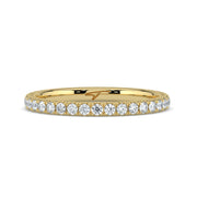 The Skylar Ring — 3/4 Pavé Lab-Grown Diamond Wedding Band | The Jewel Concierge