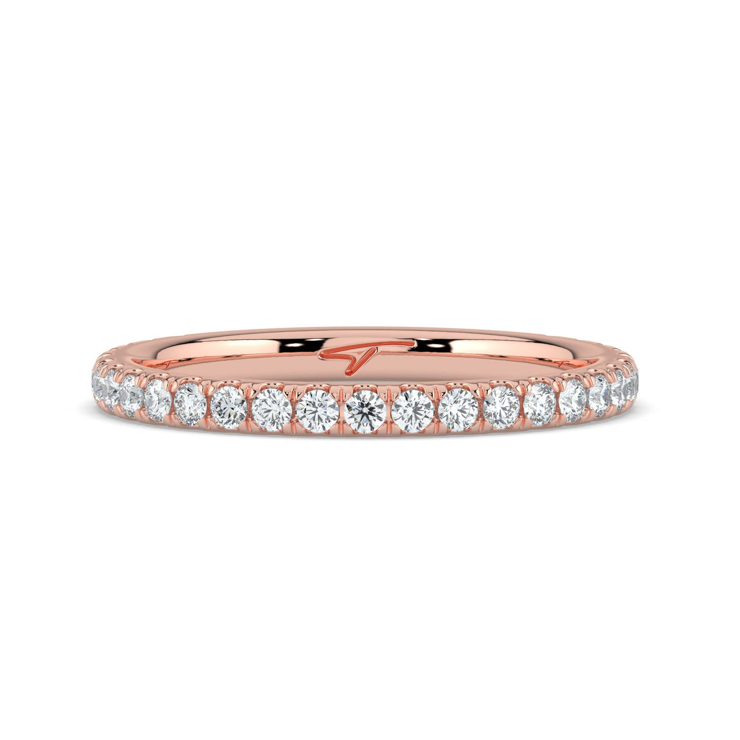 The Skylar Ring - 3/4 Pavé Wedding Band