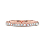 The Skylar Ring — 3/4 Pavé Lab-Grown Diamond Wedding Band | The Jewel Concierge