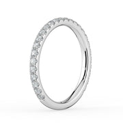 The Skylar Ring — 3/4 Pavé Lab-Grown Diamond Wedding Band | The Jewel Concierge