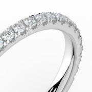 The Skylar Ring — 3/4 Pavé Lab-Grown Diamond Wedding Band | The Jewel Concierge