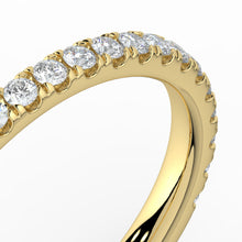 The Skylar Ring - 3/4 Pavé Wedding Band