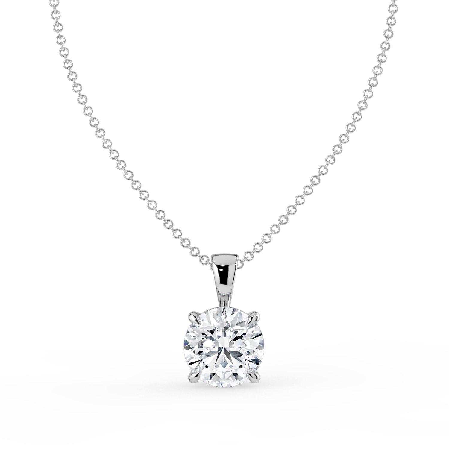 The Seraphine Necklace - Round Cut Pendant