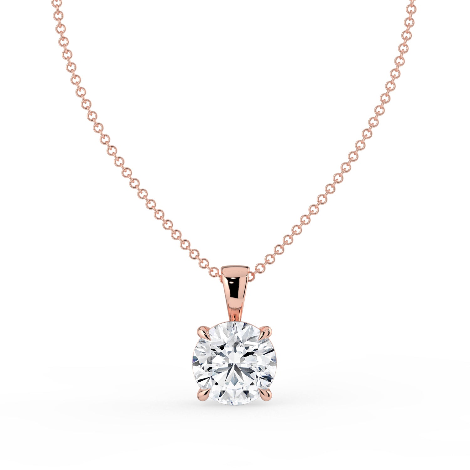 The Seraphine Necklace - Round Cut Pendant
