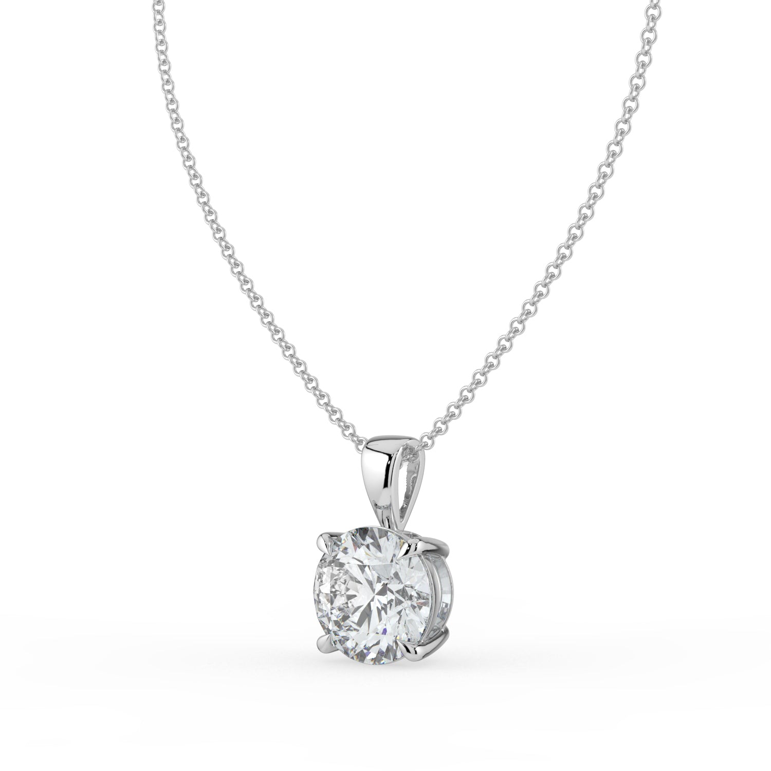 The Seraphine Necklace - Round Cut Pendant