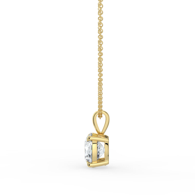 The Seraphine Necklace – Round Cut Pendant – The Jewel Concierge