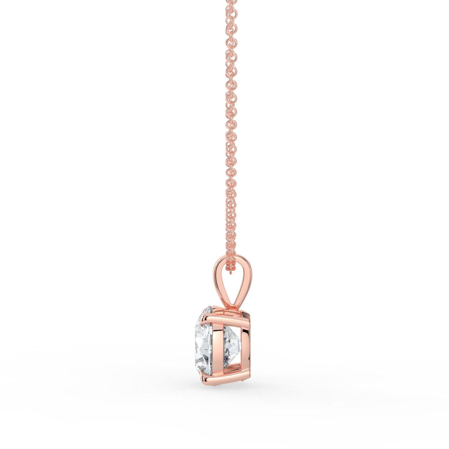 The Seraphine Necklace - Round Cut Pendant