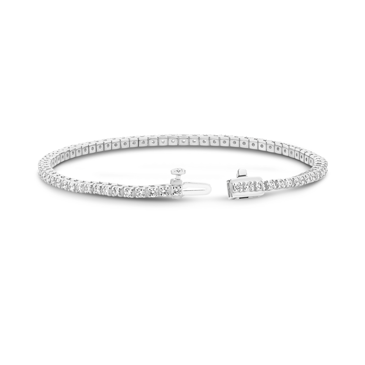 The Petite Tennis Bracelet — 2.00 CTW Lab-Grown Diamonds in White Gold | The Jewel Concierge