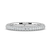 The Olivia Ring — Three Row Full Pavé Lab-Grown Diamond Wedding Band | The Jewel Concierge