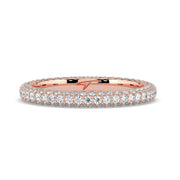 The Olivia Ring — Three Row Full Pavé Lab-Grown Diamond Wedding Band | The Jewel Concierge