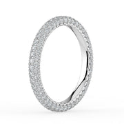 The Olivia Ring — Three Row Full Pavé Lab-Grown Diamond Wedding Band | The Jewel Concierge